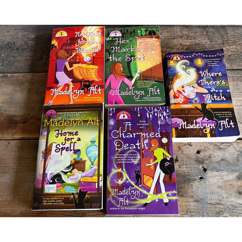 Madelyn Alt A Bewitching Mystery 5 Book Lot Cozy Paranormal Paperback Series